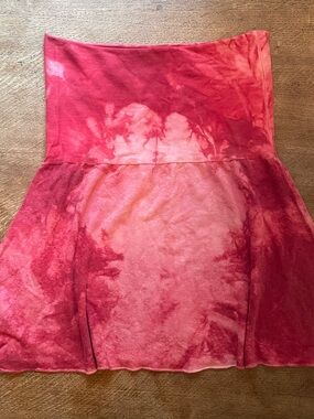 Tie-Dye Hot Pink Mini Skirt - Gaia Conceptions